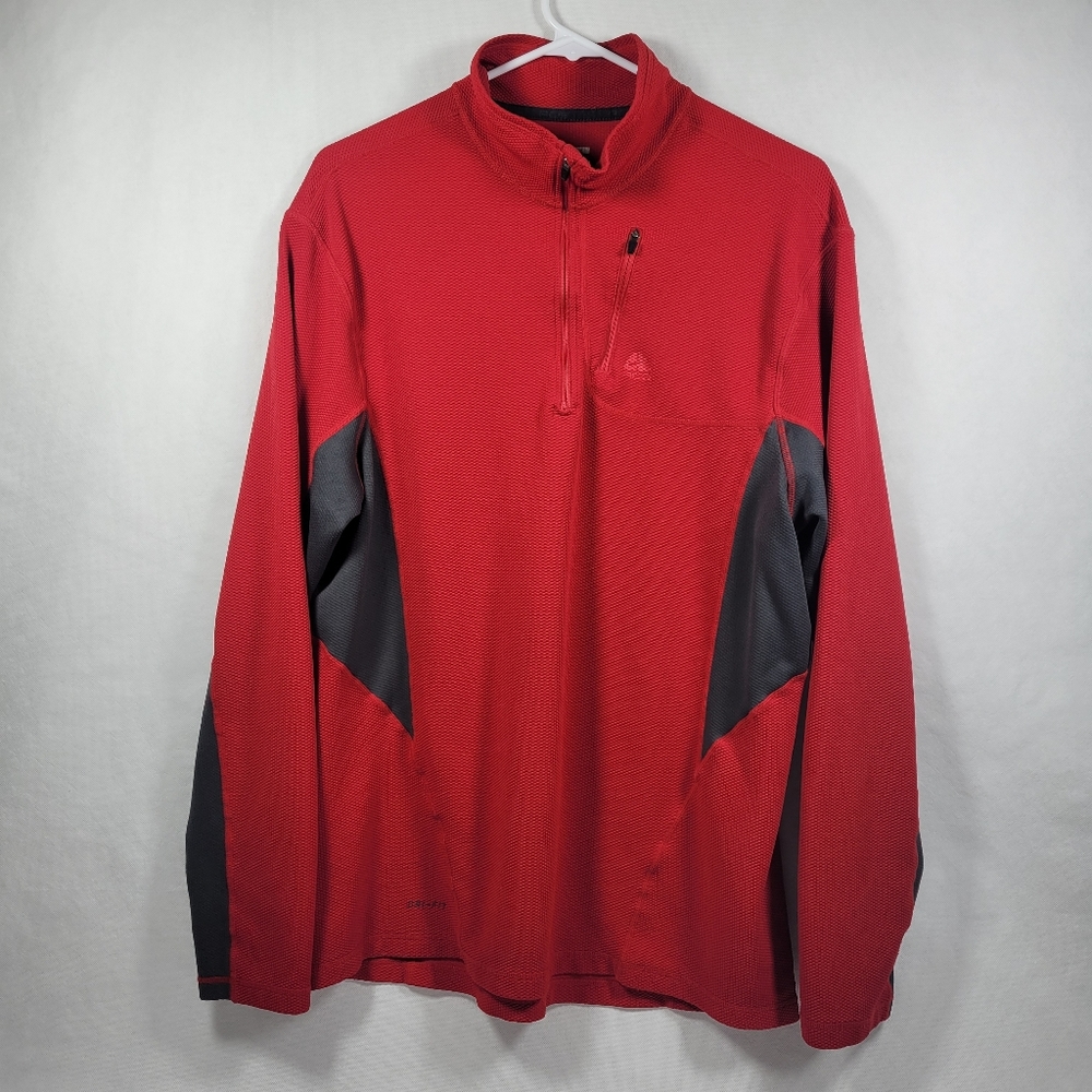 Nike ACG Men's XL DRI FIT Half Zip Red Pullover Ru